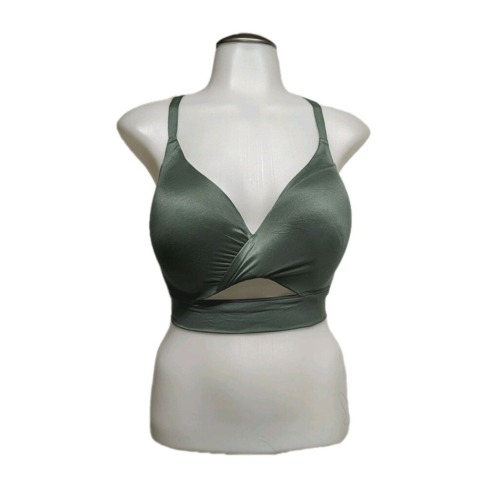 NWOT Victoria's Secret Bra  Body Uplift No Wire T Back Padded in Green 36DD